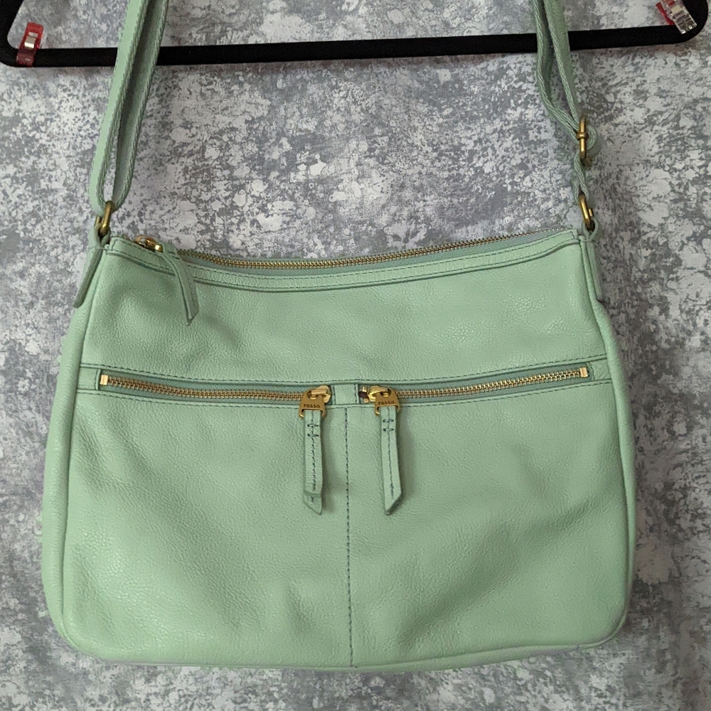 Light green Fossil crossbody